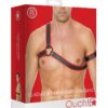 Harnais Gladiator rouge et noir – Ouch! - 94edenstreet.com - sexshop en ligne