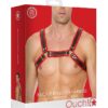Harnais Buckle Bulldog rouge – Ouch! - 94edenstreet.com - sexshop en ligne