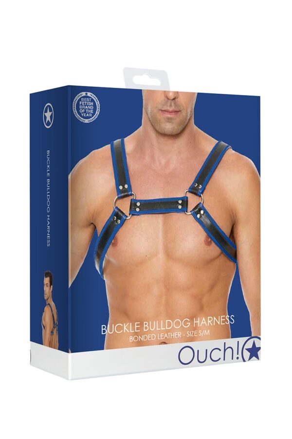 Harnais Buckle Bulldog bleu - Ouch! – Image 4