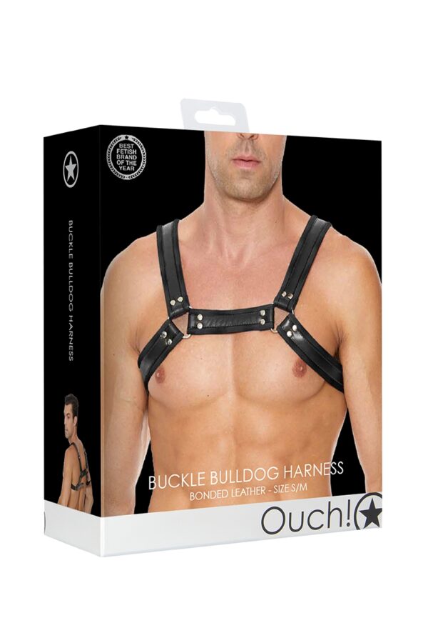 Harnais Buckle Bulldog noir - Ouch! – Image 4