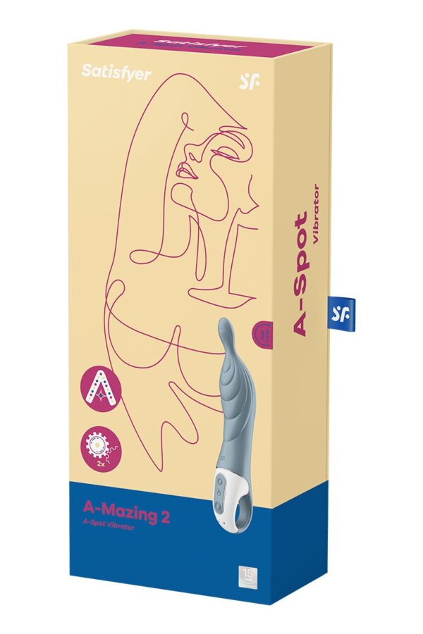 Vibromasseur A-Mazing 2 Gris – Satisfyer - 94edenstreet.com - sexshop en ligne