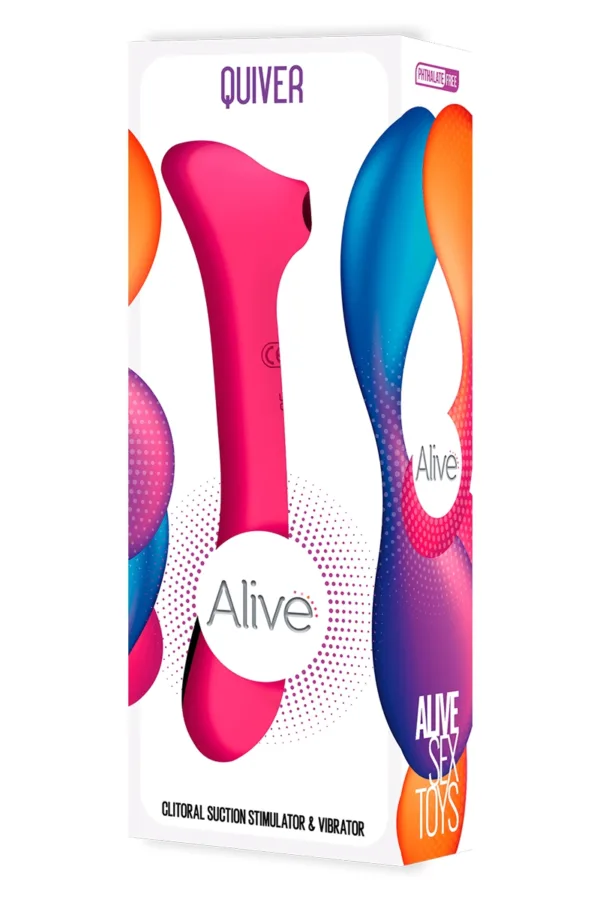 Double stimulateur Quiver rose - 94edenstreet.com - sexshop en ligne