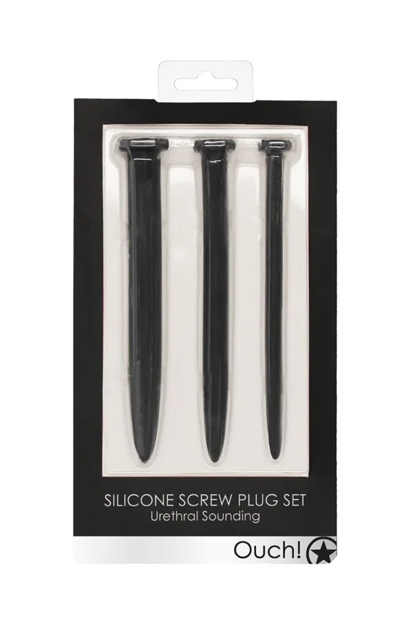 Set de 3 plugs urétraux Grands clous – Ouch! - 94edenstreet.com - sexshop en ligne
