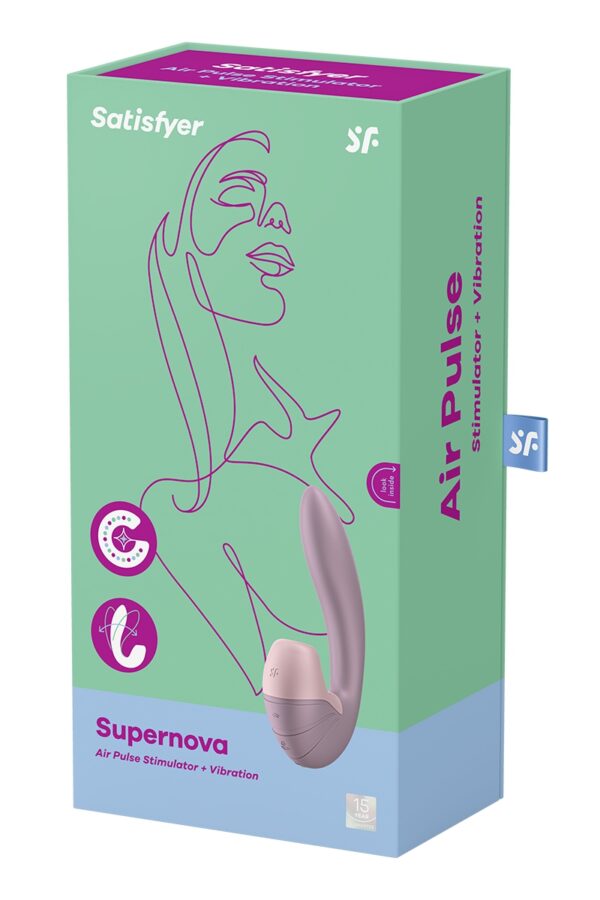 Double stimulateur Supernova rose – Satisfyer - 94edenstreet.com - sexshop en ligne