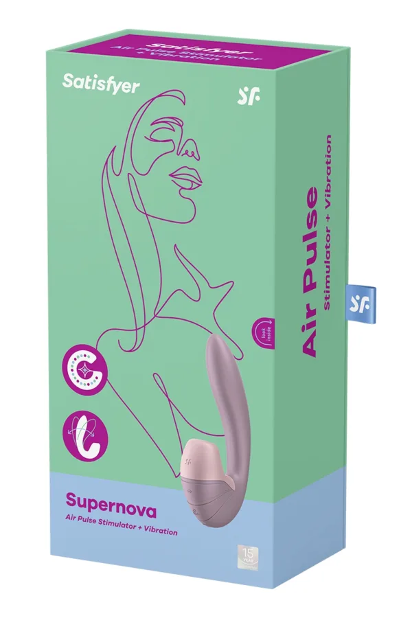 Double stimulateur Supernova rose – Satisfyer - 94edenstreet.com - sexshop en ligne