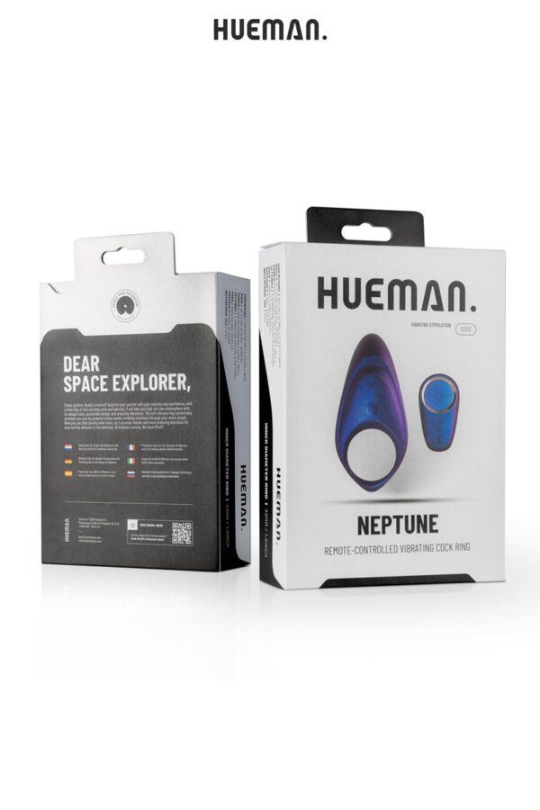 Cockring vibrant télécommandé Neptune – Hueman - 94edenstreet.com - sexshop en ligne