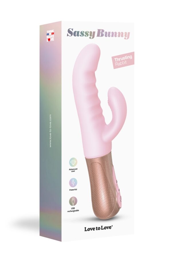 Vibro Rabbit Sassy Bunny rose - Love to Love – Image 4