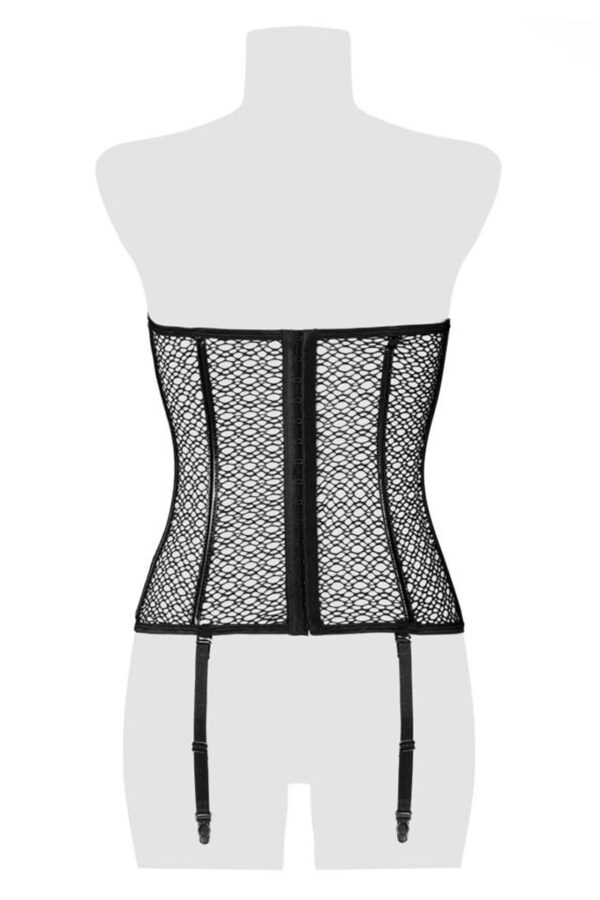 Corset bustier à jarretelles - Grey Velvet – Image 4