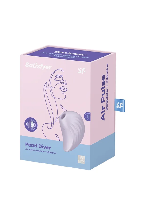 Double stimulateur Pearl Diver violet – Satisfyer - 94edenstreet.com - sexshop en ligne