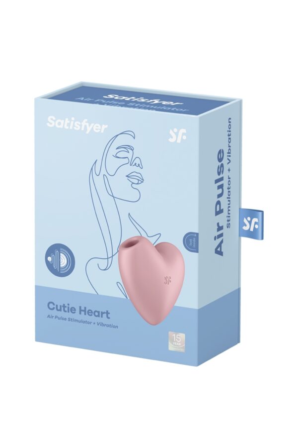 Double stimulateur Cutie Heart rose - Satisfyer – Image 4