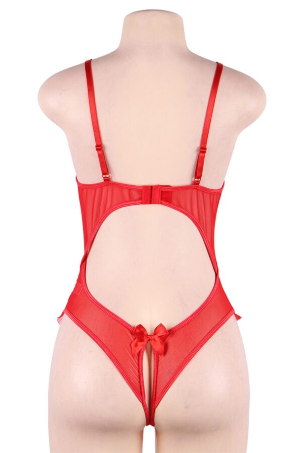 Body rouge ouvert – Paris Hollywood - 94edenstreet.com - sexshop en ligne