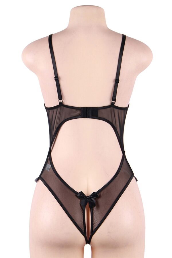 Body noir ouvert – Paris Hollywood - 94edenstreet.com - sexshop en ligne