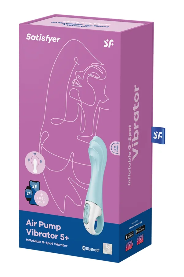 Vibro gonflable Satisfyer Air Pump Vibrator 5 - 94edenstreet.com - sexshop en ligne
