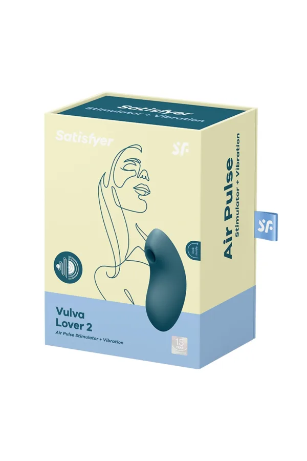 Double stimulateur Vulva Lover 2 bleu – Satisfyer - 94edenstreet.com - sexshop en ligne