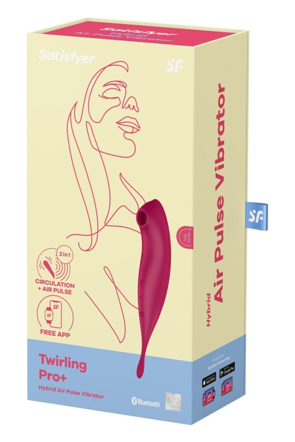 Stimulateur Satisfyer Twirling Pro+ Connecté rouge - 94edenstreet.com - sexshop en ligne