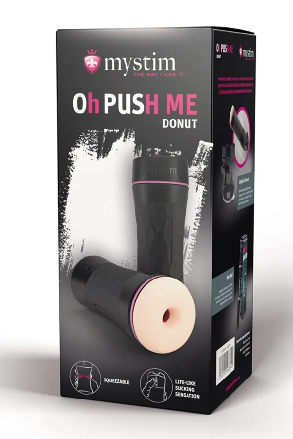 Masturbateur Donut Mystim Oh PUSH ME - 94edenstreet.com - sexshop en ligne