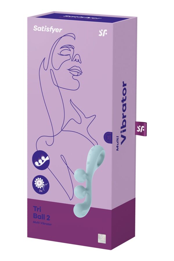 Multi-vibromasseur Tri Ball 2 bleu - Satisfyer – Image 4