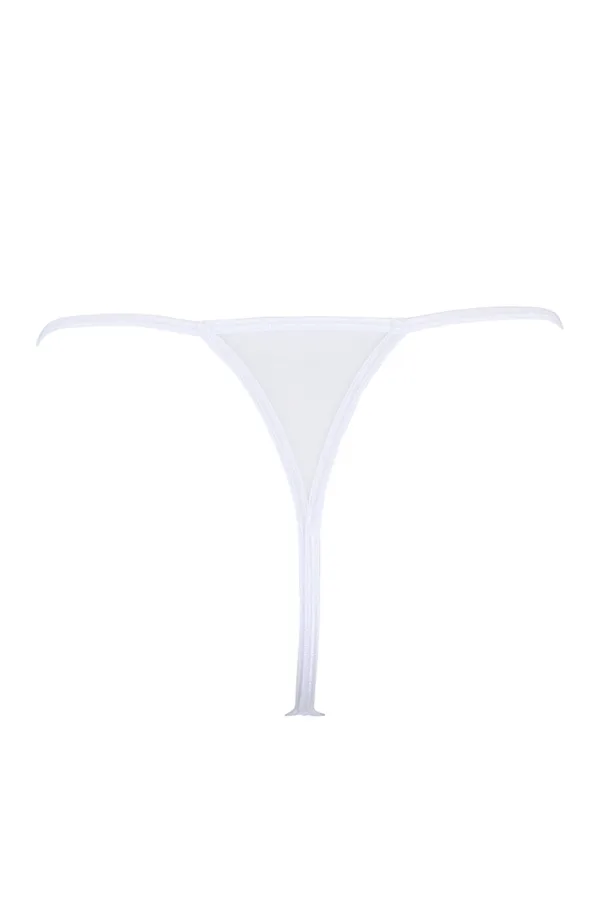 String blanc à clous dorés V-9798 – Axami - 94edenstreet.com - sexshop en ligne