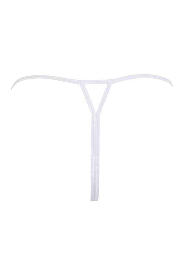 String ouvert blanc V-9828 – Axami - 94edenstreet.com - sexshop en ligne