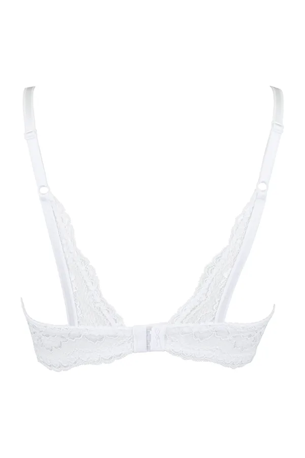 Soutien-gorge ouvert blanc V-9821 – Axami - 94edenstreet.com - sexshop en ligne