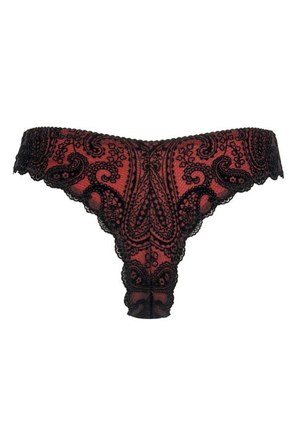 String rouge et noir  V-10048 – Axami - 94edenstreet.com - sexshop en ligne