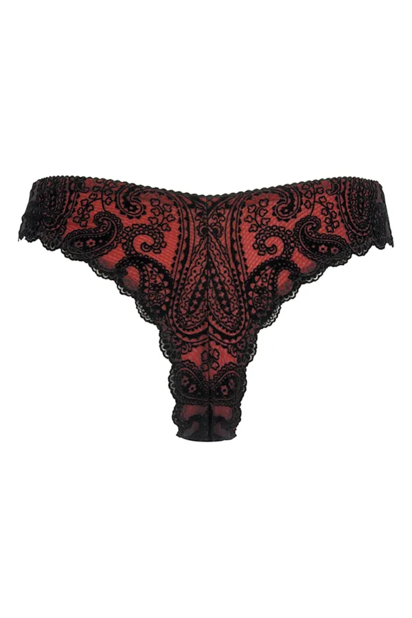 String rouge et noir V-10048 – Axami - 94edenstreet.com - sexshop en ligne