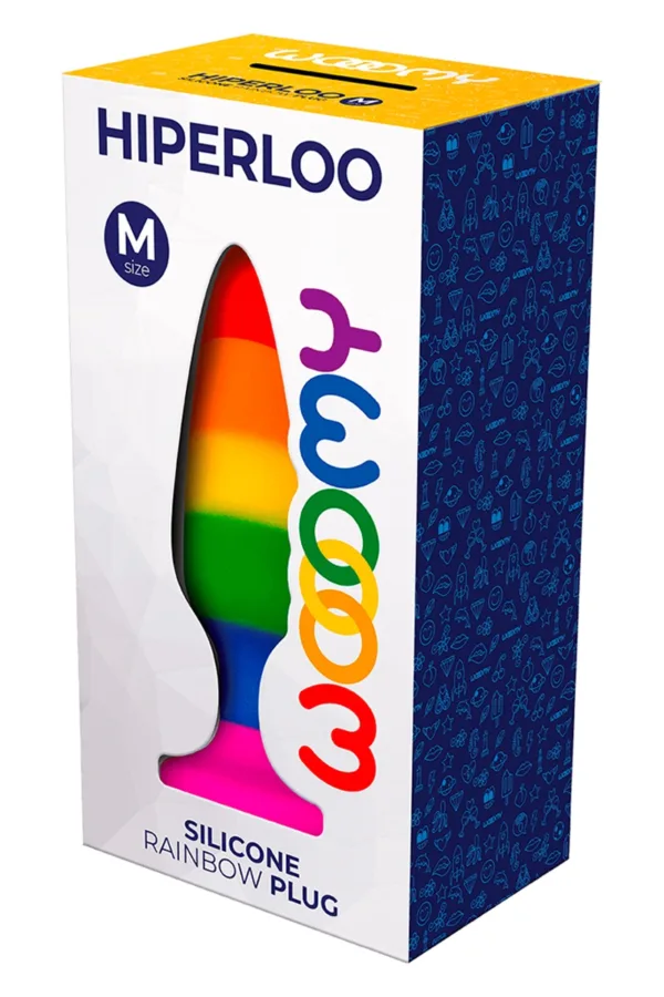 Plug arc en ciel Hiperloo M – Wooomy - 94edenstreet.com - sexshop en ligne