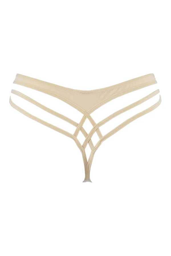 String beige V-10348 – axami - 94edenstreet.com - sexshop en ligne