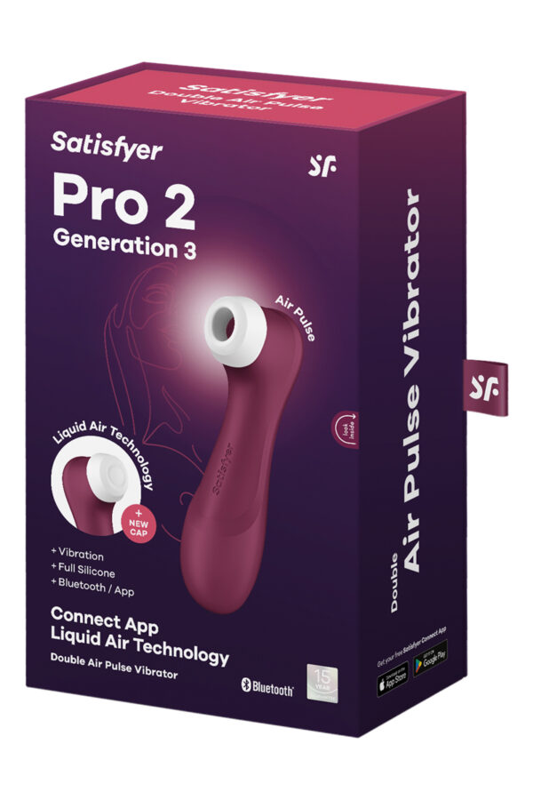 Stimulateur Pro 2 Generation 3 connecté bordeaux - 94edenstreet.com - sexshop en ligne