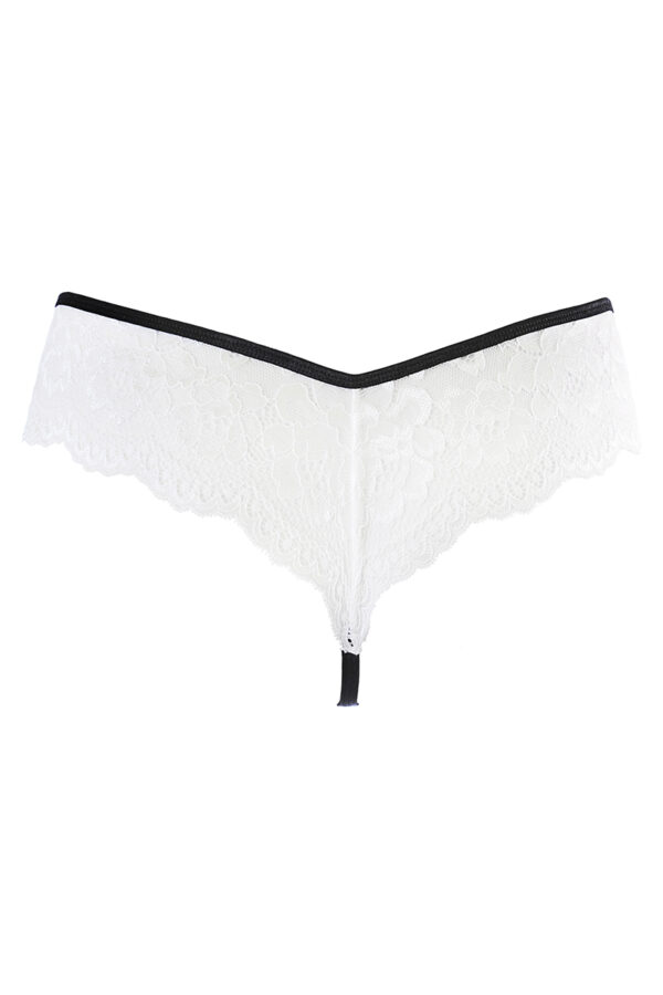 String dentelle blanc V-10488 – Axami - 94edenstreet.com - sexshop en ligne