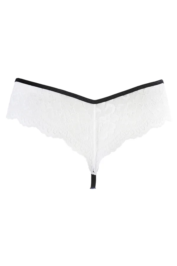 String dentelle blanc V-10488 – Axami - 94edenstreet.com - sexshop en ligne