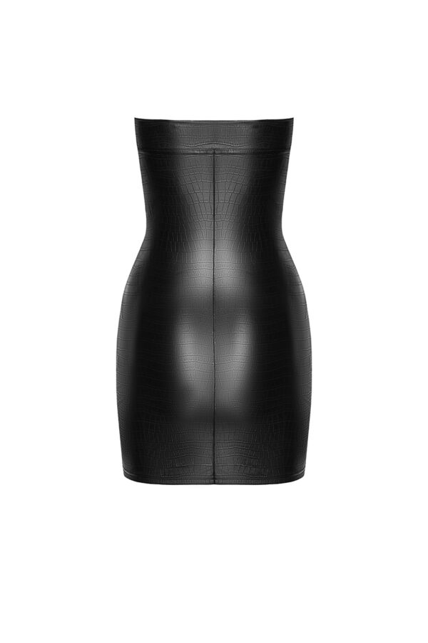 Mini robe bustier Wild F317 wetlook effet croco - 94edenstreet.com - sexshop en ligne