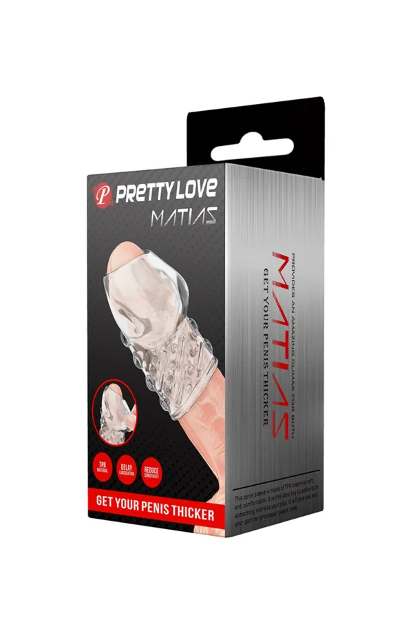 Gaine de pénis avec picots Matias - 94edenstreet.com - sexshop en ligne