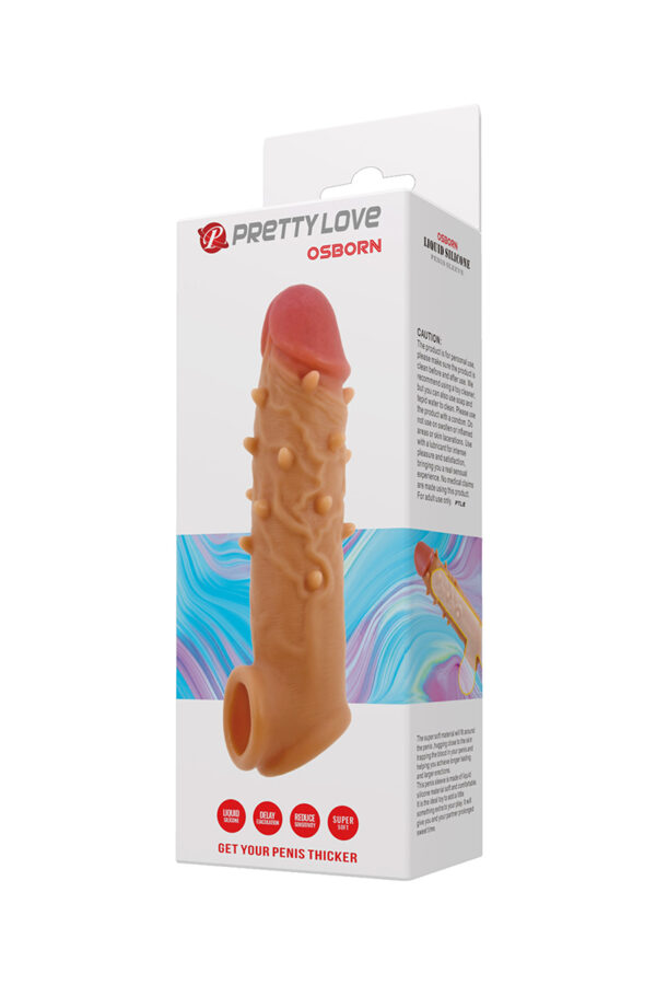 Gaine de penis avec reliefs Osborn - 94edenstreet.com - sexshop en ligne