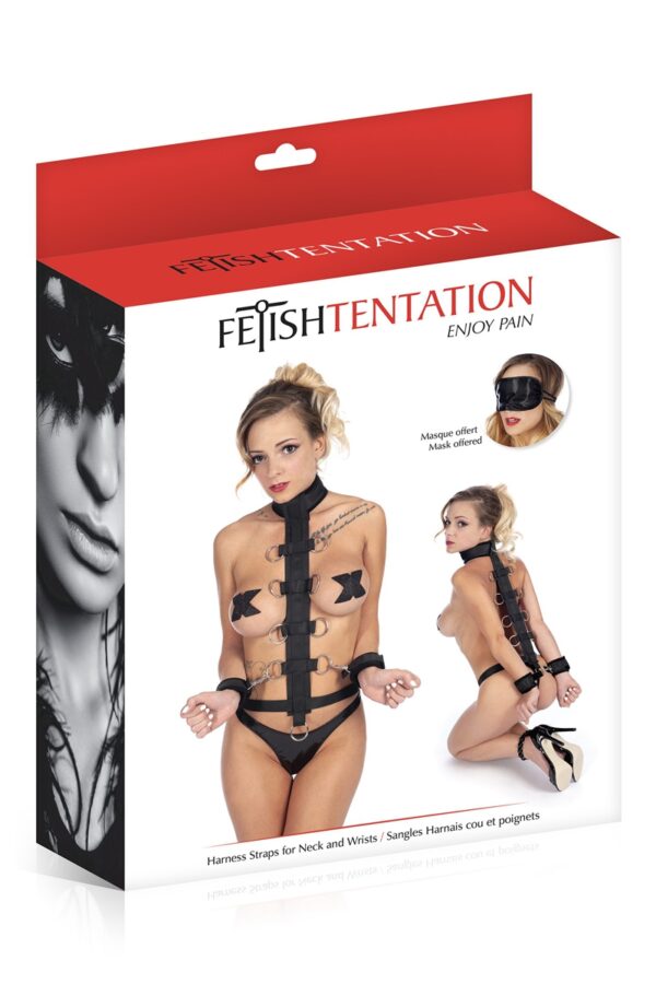 Harnais cou et poignets – Fetish Tentation - 94edenstreet.com - sexshop en ligne
