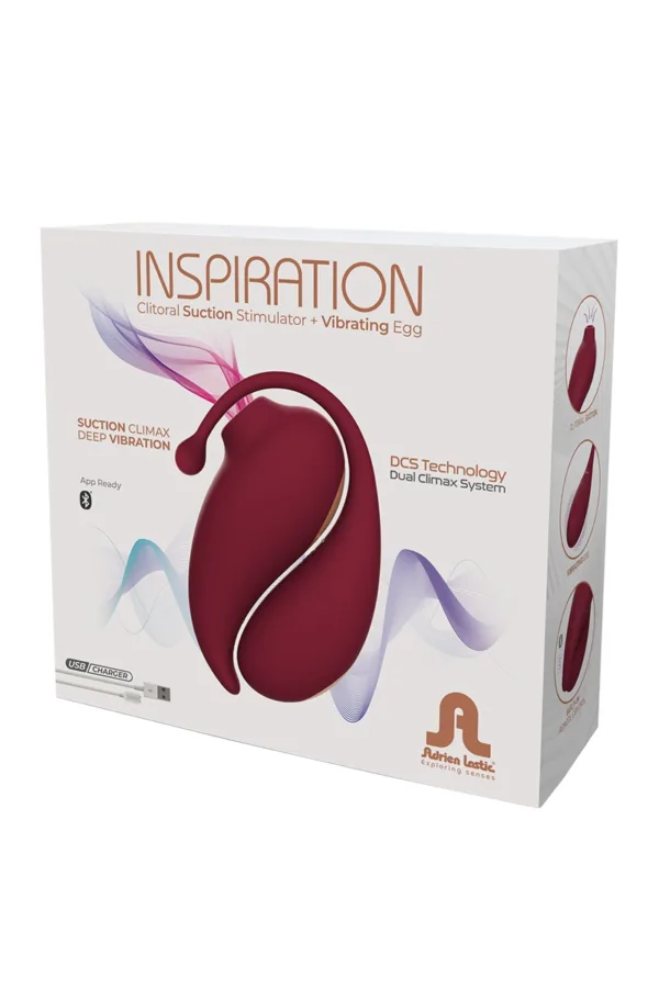 Oeuf vibrant et stimulateur clitoridien connectés – Inspiration - 94edenstreet.com - sexshop en ligne