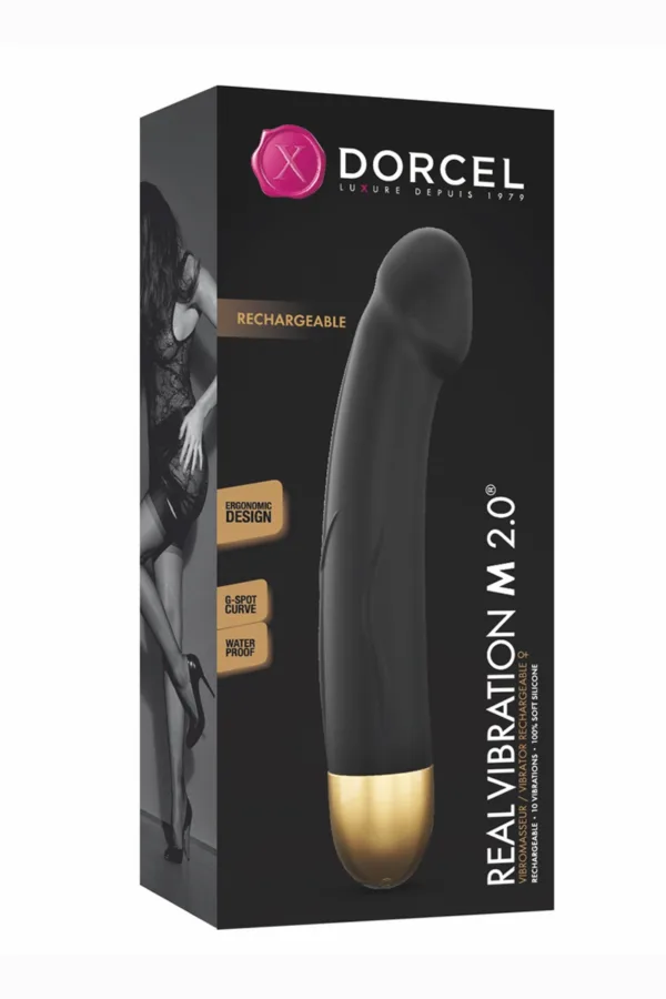 Vibro rechargeable Real Vibration gold M 2.0 – Dorcel - 94edenstreet.com - sexshop en ligne