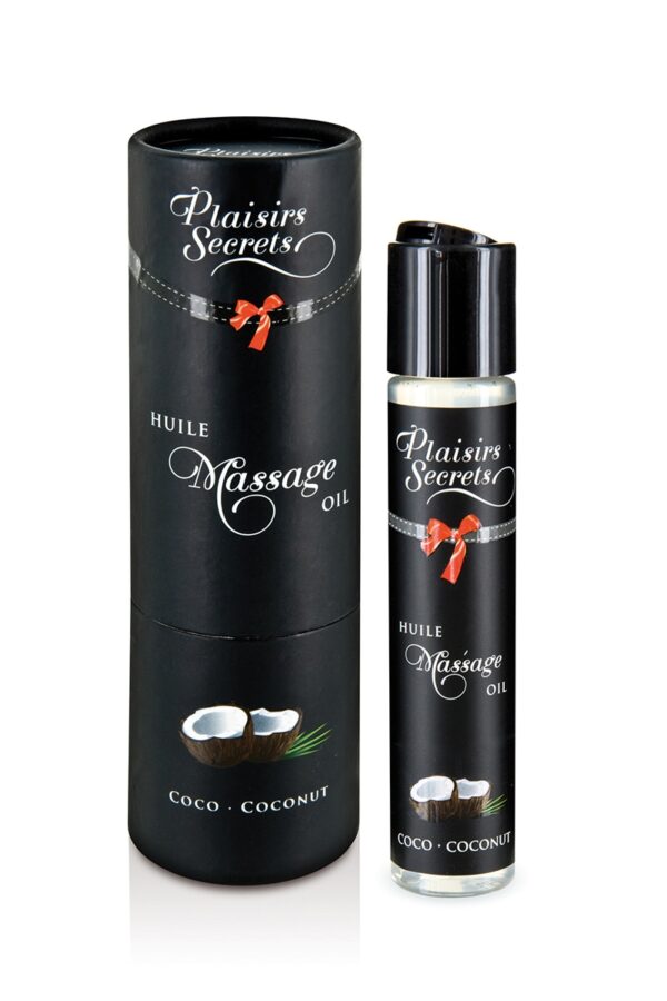 Huile de massage gourmande – Noix de coco - 94edenstreet.com - sexshop en ligne
