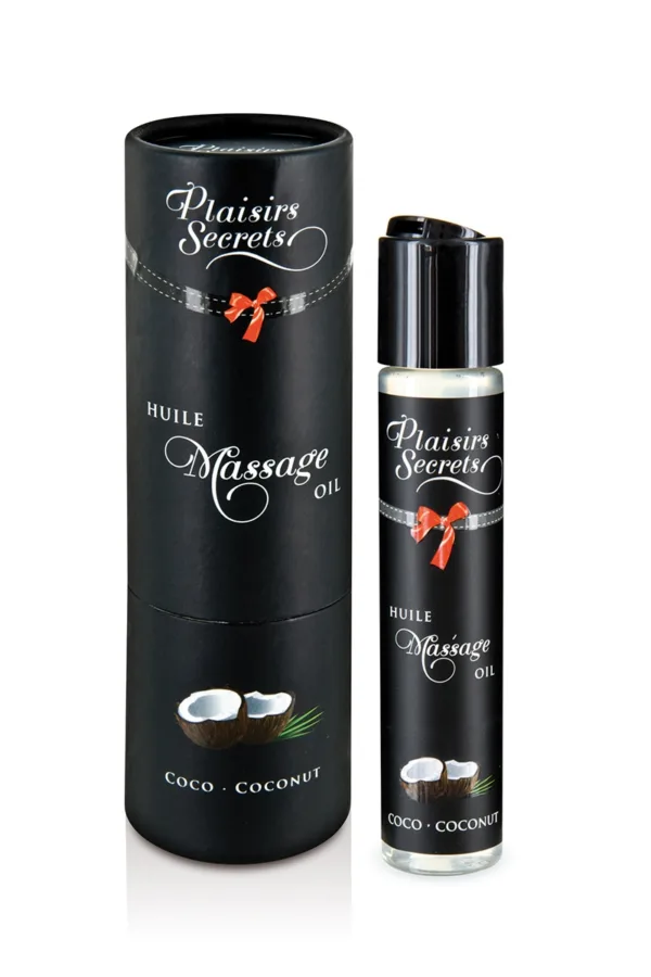 Huile de massage gourmande – Noix de coco - 94edenstreet.com - sexshop en ligne