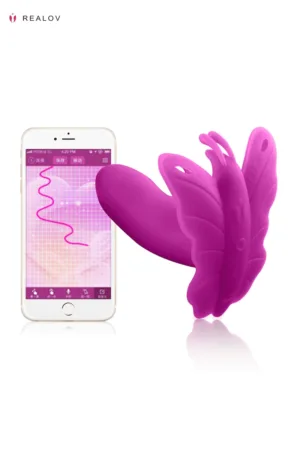 Stimulateur papillon connecté Lydia – violet - 94edenstreet.com - sexshop en ligne