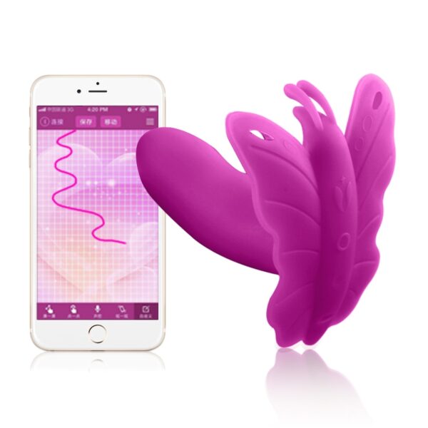 Stimulateur papillon connecté Lydia – violet
