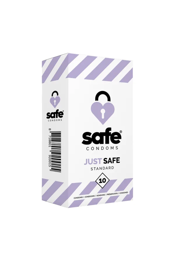 10 préservatifs Just Safe Standard - 94edenstreet.com - sexshop en ligne