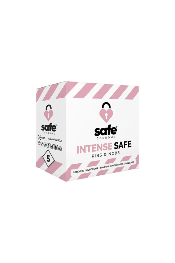 5 préservatifs Safe Intense - 94edenstreet.com - sexshop en ligne