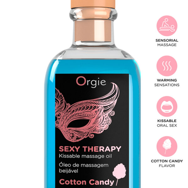 Huile de massage embrassable Sexy Therapy barbe à papa