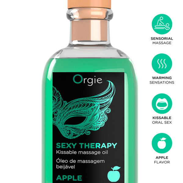 Huile de massage embrassable Sexy Therapy Pomme