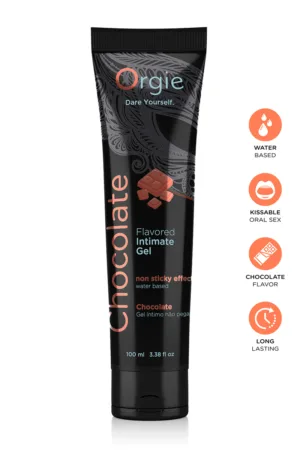 Lubrifiant eau Lube Tube chocolat 100ml - 94edenstreet.com - sexshop en ligne