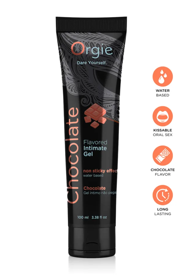 Lubrifiant eau Lube Tube chocolat 100ml - 94edenstreet.com - sexshop en ligne