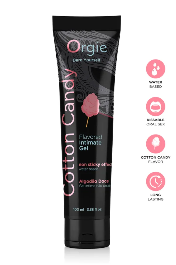 Lubrifiant eau Lube Tube Barbe à papa 100ml - 94edenstreet.com - sexshop en ligne