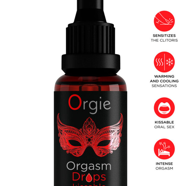 Gel d’excitation du Clitoris Orgasm Drops Kissable