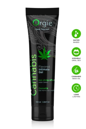 Lubrifiant eau Lube Tube Cannabis 100ml - 94edenstreet.com - sexshop en ligne